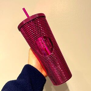 NWT Starbucks sangria chrome studded tumbler